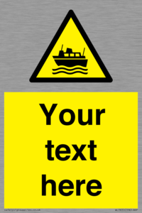 Custom warning ferries crossing vessels
